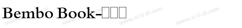 Bembo Book字体转换
